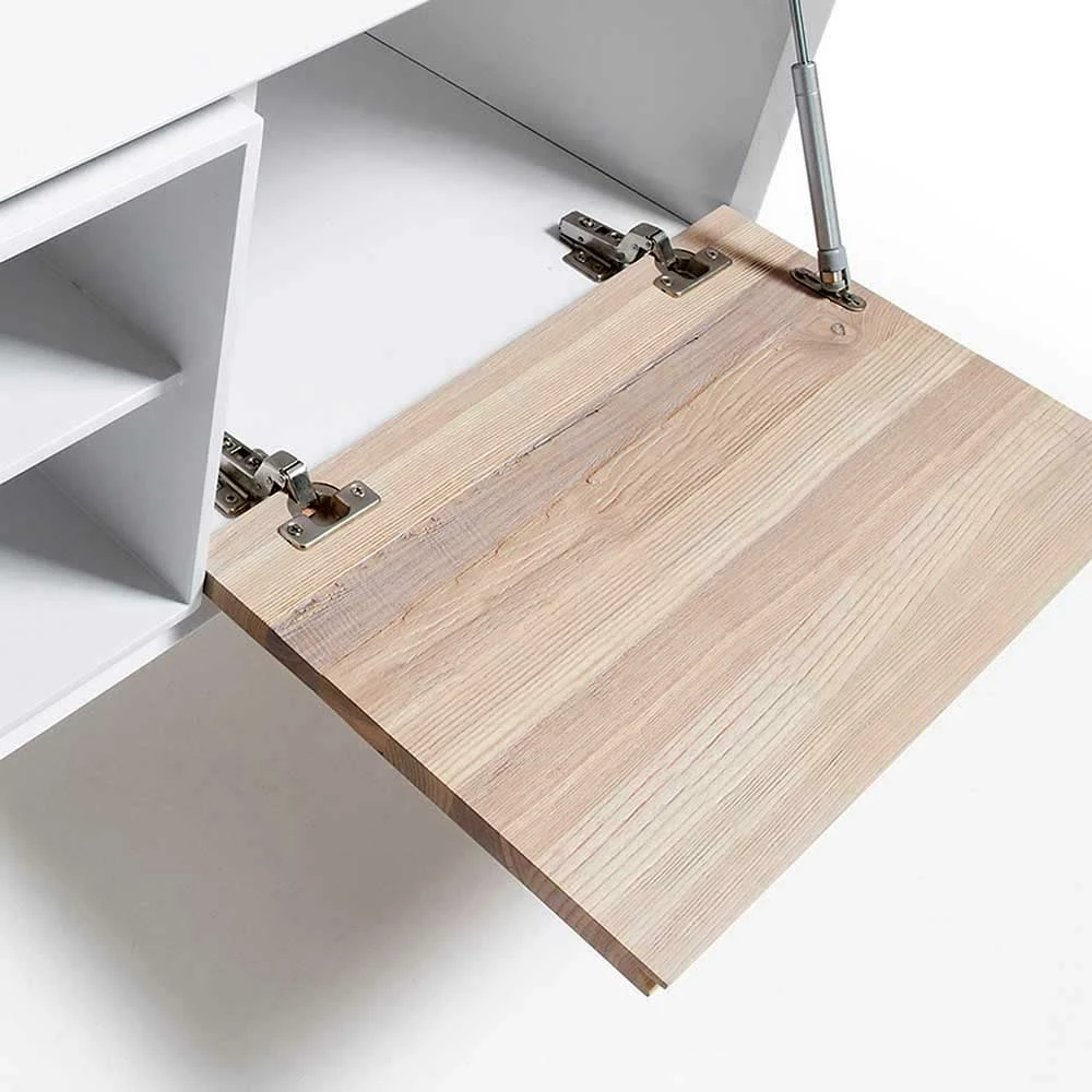 TV-Tisch Ivorino Mit Zwei Stauraum Klappen 5 TV-Tisch Ivorino Mit Zwei Stauraum Klappen – Bild 3