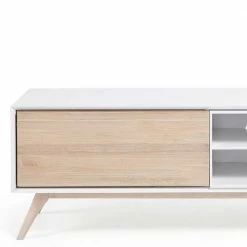 TV-Tisch Ivorino Mit Zwei Stauraum Klappen 12 TV-Tisch Ivorino Mit Zwei Stauraum Klappen -Lana Sales tv tisch zwei stauraum klappen weiss und esche teilmassiv 174cm breit ivorino 04