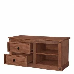 TV Unterschrank Aus Kiefer Dunkel - Quarzas -Lana Sales tv unterschrank aus kiefer dunkel gebeizt geoelt quarzas 02