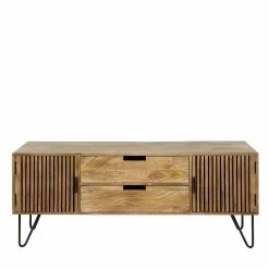 TV Unterschrank Aus Mangoholz In Sandfarben - Baina