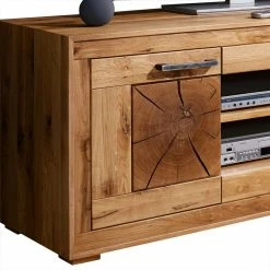 TV Unterschrank Troncon Aus Wildeiche Echtholz -Lana Sales tv unterschrank aus wildeiche echtholz im rustikalen design troncon 03 2