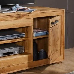 TV Unterschrank Troncon Aus Wildeiche Echtholz -Lana Sales tv unterschrank aus wildeiche echtholz im rustikalen design troncon 05 2