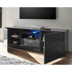 TV Unterschrank In Anthrazit Hochglanz - Kuriasna 10 TV Unterschrank In Anthrazit Hochglanz - Kuriasna -Lana Sales tv unterschrank in anthrazit hochglanz mit geometrischem muster druck kuriasna 02