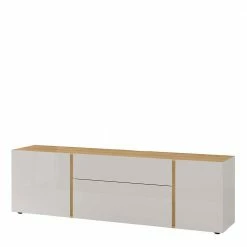 TV Unterschrank In Hellgrau & Wildeiche - Colomas