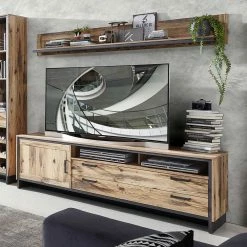 TV Unterschrank In Holz Antik Dekor - Olegana -Lana Sales tv unterschrank in holz antik dekor und dunkelgrau olegana 05
