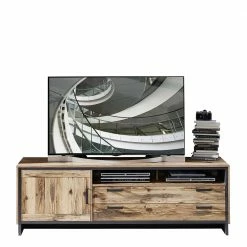 TV Unterschrank In Holz Antik Dekor - Olegana