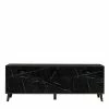 TV Unterschrank In Schwarz Marmor Look - Jaennos -Lana Sales tv unterschrank in schwarz marmor look mit 186 cm breite 3 tuerig jaennos f