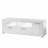 TV Unterschrank In Weiß Hochglänzend - Timmona -Lana Sales tv unterschrank in weiss hochglaenzend mit tuer klappe 2 faechern timmona f