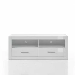 TV Unterschrank In Weiß Hochglanz Yulis Mit 2 Fächern 12 TV Unterschrank In Weiß Hochglanz Yulis Mit 2 Fächern -Lana Sales tv unterschrank in weiss hochglanz mit 2 faechern 2 schubladen yulis 04