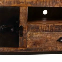 TV Unterschrank Centimo Im Loft Design -Lana Sales tv unterschrank loft design holz massiv eisen centimo 03