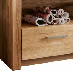 TV Unterschrank Mit Fach & Schublade - Loitons -Lana Sales tv unterschrank mit fach schublade aus geoeltem wildeichenholz loitons 03