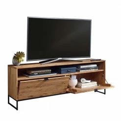 TV Unterschrank Mit Großem Fach - Varzado I -Lana Sales tv unterschrank mit grossem fach 2 klappen wildeiche metall varzado i 04