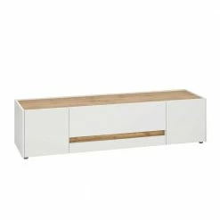 TV Unterschrank Mit Schublade & Zwei Türen - Nonessia -Lana Sales tv unterschrank mit schublade zwei tueren in weiss wildeiche dekor nonessia 02