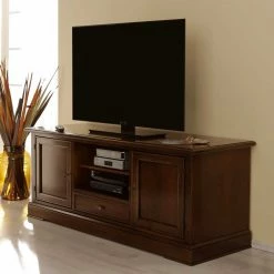 TV-Unterschrank Verona In Nussbaumfarben -Lana Sales tv unterschrank nussbaumfarben teilmassiv verona 02 1