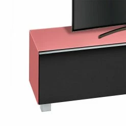 TV Unterschrank Gunnar In Rosa Glas -Lana Sales tv unterschrank rosa glas schwarz gunnar 04