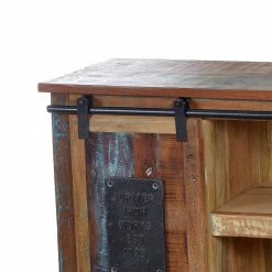 TV Unterschrank Vayamos Im Shabby Chic -Lana Sales tv unterschrank shabby chic aus mehrfarbigem altholz mit zwei schiebetueren 130cm breit vayamos 02