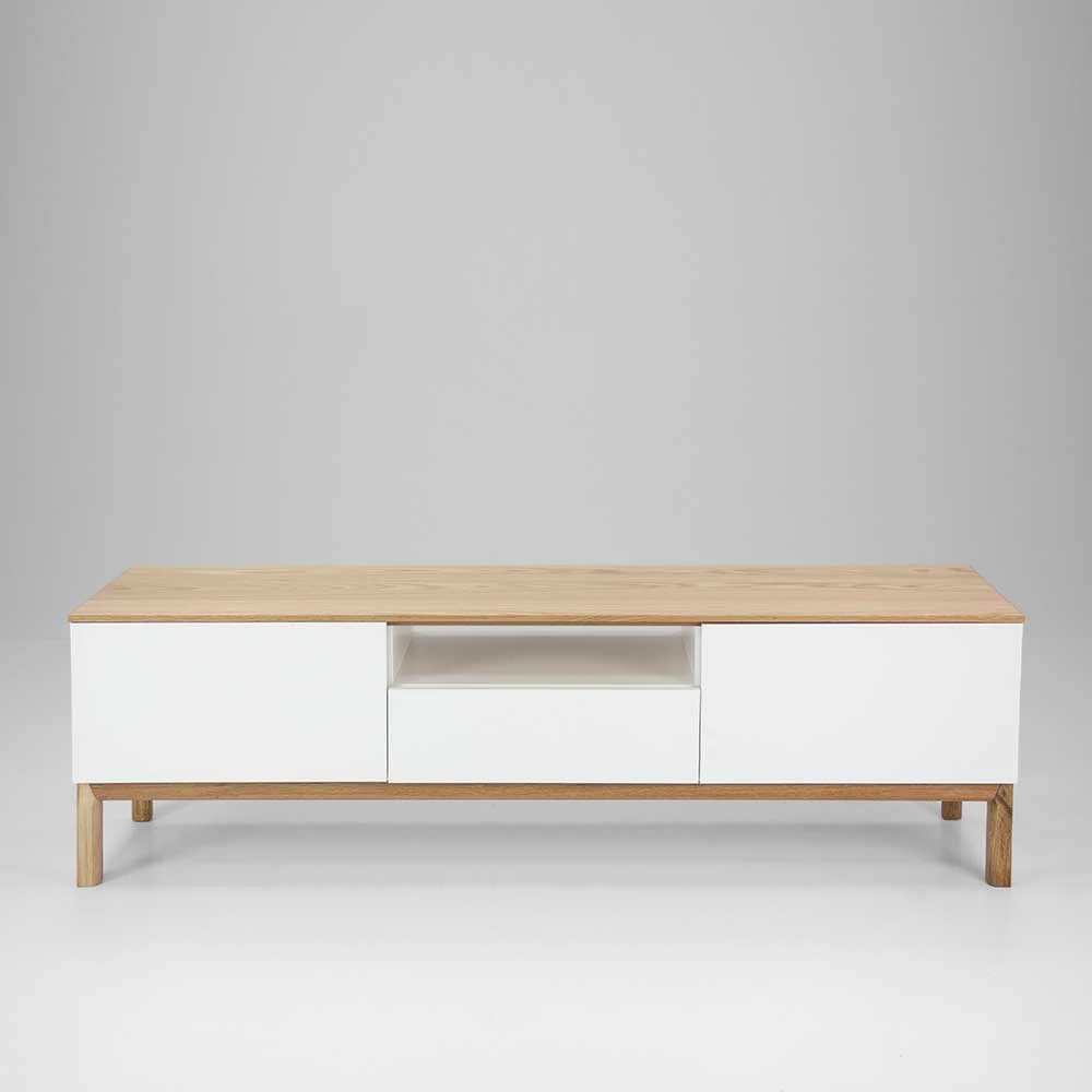 TV Unterschrank Dadoncas In Weiß Eiche 6 TV Unterschrank Dadoncas In Weiß Eiche – Bild 4