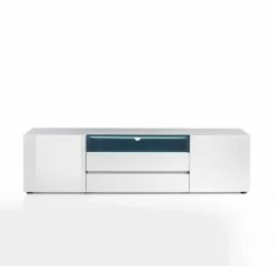 TV Unterschrank Flavur In Weiß Hochglanz