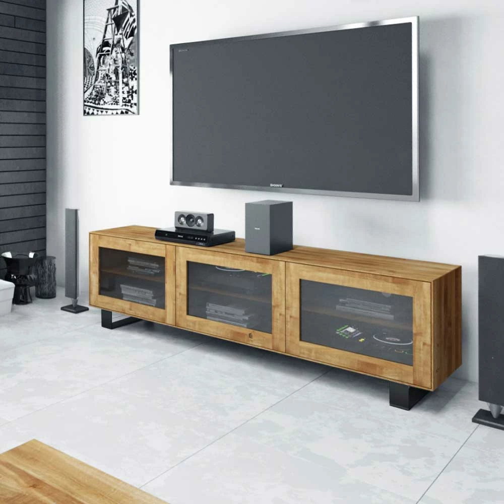 TV Unterschrank Manzey Aus Wildeiche Massivholz 4 TV Unterschrank Manzey Aus Wildeiche Massivholz – Bild 2
