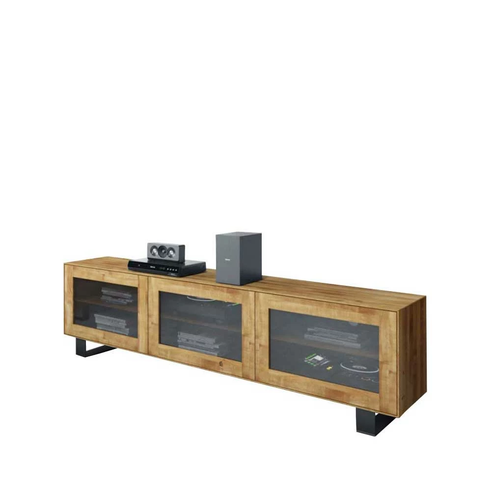 TV Unterschrank Manzey Aus Wildeiche Massivholz 3 TV Unterschrank Manzey Aus Wildeiche Massivholz