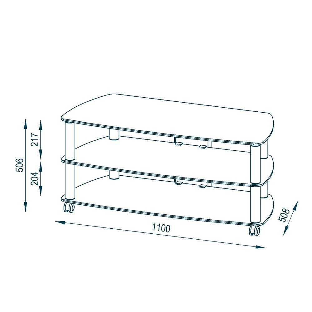 TV Wagen Aus Glas - Madias 5 TV Wagen Aus Glas - Madias – Bild 3