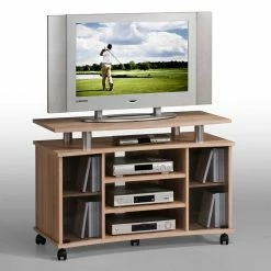 TV Wagen Ashesha In Eiche Sonoma 9 TV Wagen Ashesha In Eiche Sonoma -Lana Sales tv wagen eiche sonoma rollen ashesha 04