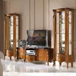 Unterschrank Für Fernseher In Italienischem Design - Carlenna -Lana Sales unterschrank fuer fernseher in italienischem design nussbaum mit ranken dekor carlenna 04
