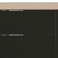 Unterschrank Für TV-Gerät In Anthrazit Glas - Adricia -Lana Sales unterschrank fuer tv geraet in anthrazit glas und sonoma eiche adricia 04