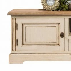 Vintage-TV-Lowboard Helsing Im Landhausstil -Lana Sales vintage tv lowboard im landhausstil in weiss helsing 04