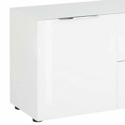 Weiße 54 Cm Hohe Kommode Mit Schublade & Klappe - Onstruda 12 Weiße 54 Cm Hohe Kommode Mit Schublade & Klappe - Onstruda -Lana Sales weisse 54 cm hohe kommode mit schublade klappe zwei tueren onstruda 04