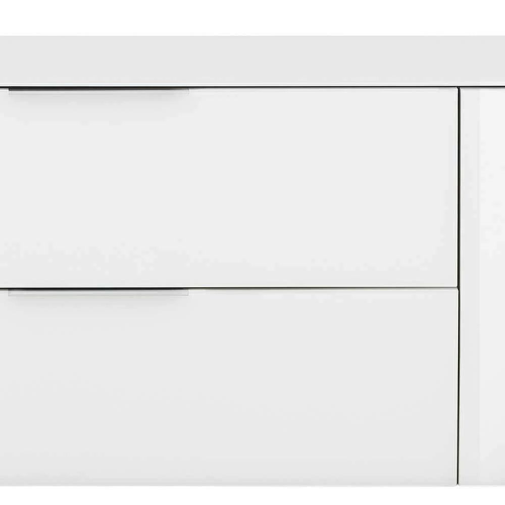 Weiße 54 Cm Hohe Kommode Mit Schublade & Klappe - Onstruda 8 Weiße 54 Cm Hohe Kommode Mit Schublade & Klappe - Onstruda – Bild 6