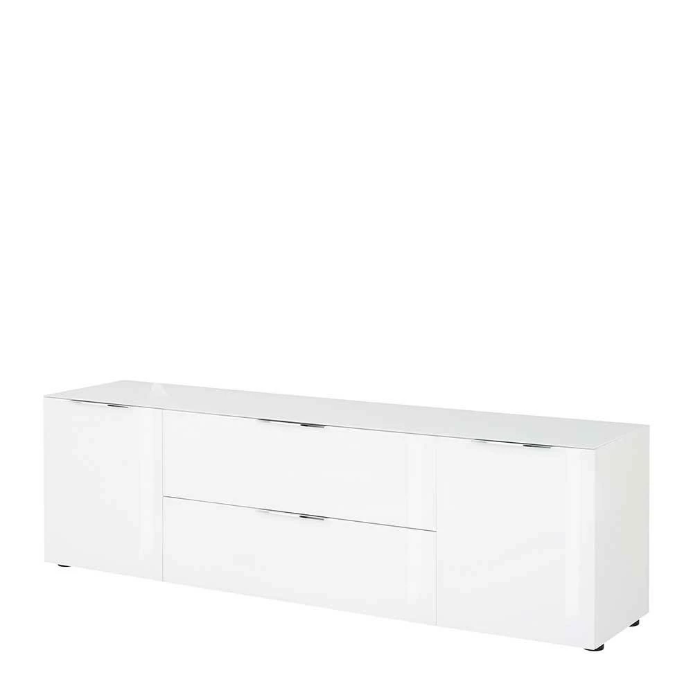 Weiße 54 Cm Hohe Kommode Mit Schublade & Klappe - Onstruda 3 Weiße 54 Cm Hohe Kommode Mit Schublade & Klappe - Onstruda