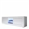 Weißes Fernsehlowboard In Hochglanz - Sogno -Lana Sales weisses fernsehlowboard in hochglanz mit tueren sogno f