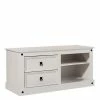Weißes TV Board Im Landhaus Design - Segrino -Lana Sales weisses tv board im landhaus design mit metallgriffen schwarz segrino f