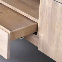 White Wash TV Lowboard Aus Eiche - Dioca -Lana Sales white wash tv lowboard aus eiche im retro design 160x60x45 cm dioca 04