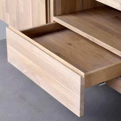 White Wash TV Lowboard Aus Eiche - Dioca -Lana Sales white wash tv lowboard aus eiche im retro design 160x60x45 cm dioca 05