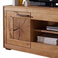 Wildeiche Fernsehtisch Troncon Mit 130 Cm Breite -Lana Sales wildeiche fernsehtisch mit 130 cm breite natur geoelt troncon 03