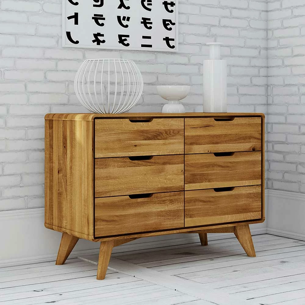 Wildeiche Schubladenkommode Geölt - Eavy 5 Wildeiche Schubladenkommode Geölt - Eavy – Bild 3