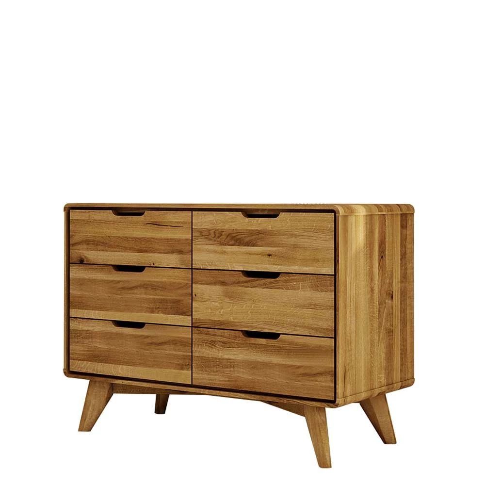 Wildeiche Schubladenkommode Geölt - Eavy 3 Wildeiche Schubladenkommode Geölt - Eavy
