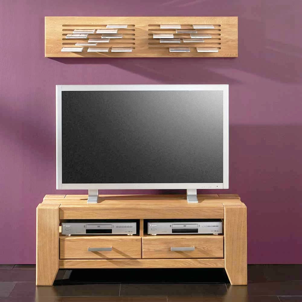 Wildeiche TV Lowboard Mit Zwei Schubladen - Miarizia 4 Wildeiche TV Lowboard Mit Zwei Schubladen - Miarizia – Bild 2