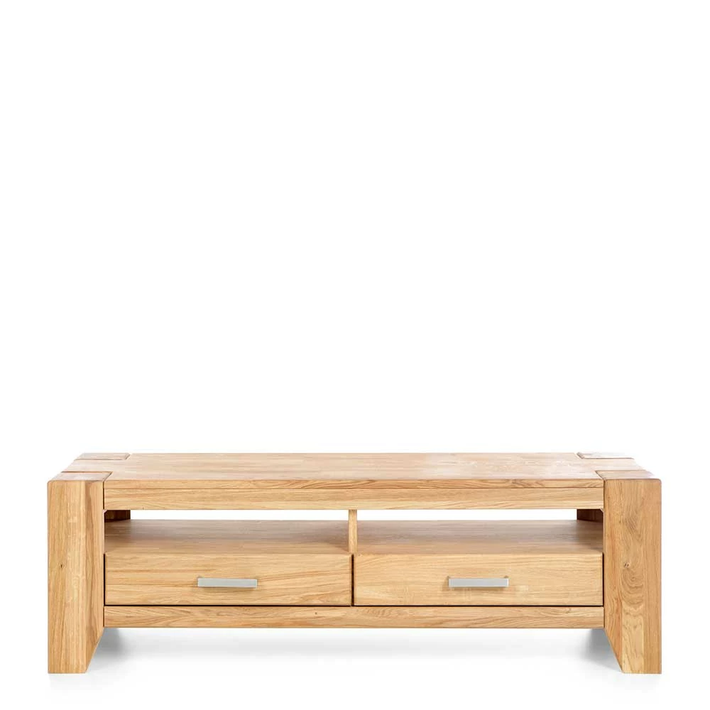 Wildeiche TV Lowboard Mit Zwei Schubladen - Miarizia 6 Wildeiche TV Lowboard Mit Zwei Schubladen - Miarizia – Bild 4