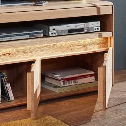 Wildeiche Unterschrank Für TV Mit Beleuchtung - Acmida -Lana Sales wildeiche unterschrank fuer tv mit beleuchtung led dimmbar 163x63x44 acmida 04