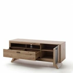 Zweifarbiger TV Unterschrank 159x65x51cm - Larinca -Lana Sales zweifarbiger tv unterschrank 159x65x51cm in eichefarben dunkelgrau larinca 02