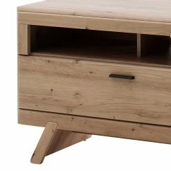 Zweifarbiger TV Unterschrank 159x65x51cm - Larinca -Lana Sales zweifarbiger tv unterschrank 159x65x51cm in eichefarben dunkelgrau larinca 04