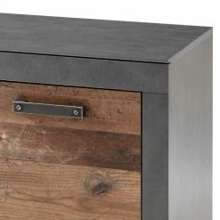 Zweifarbiges TV Board 153 Cm Breit - Timuras -Lana Sales zweifarbiges tv board 153 cm breit in vintage holz dekor grau timuras 04